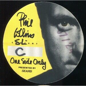 1994 Phil Collins One Side Concert Backstage Pass Maryland Heights MO Genesis